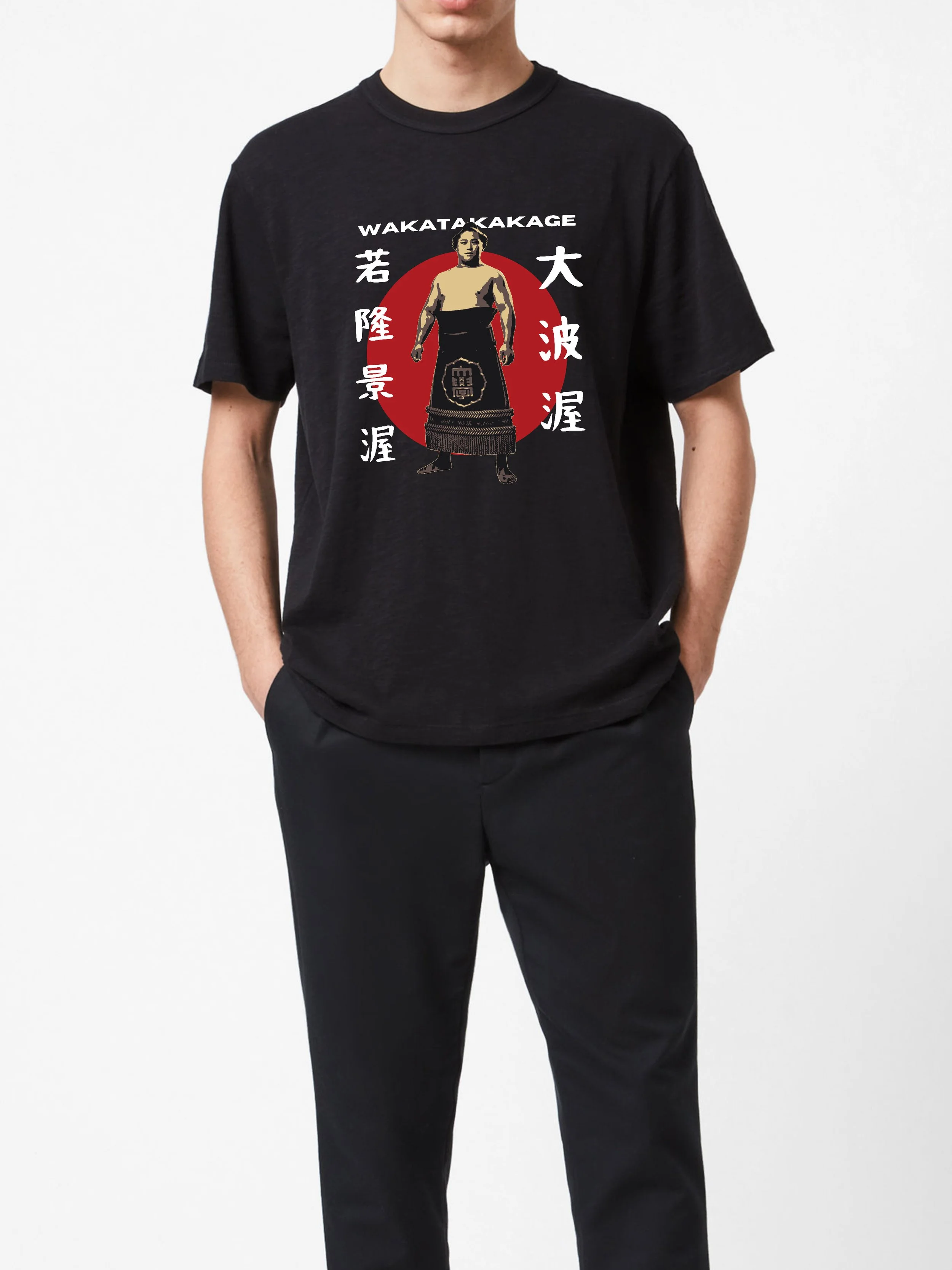 wakatakakage+black+shirt+model